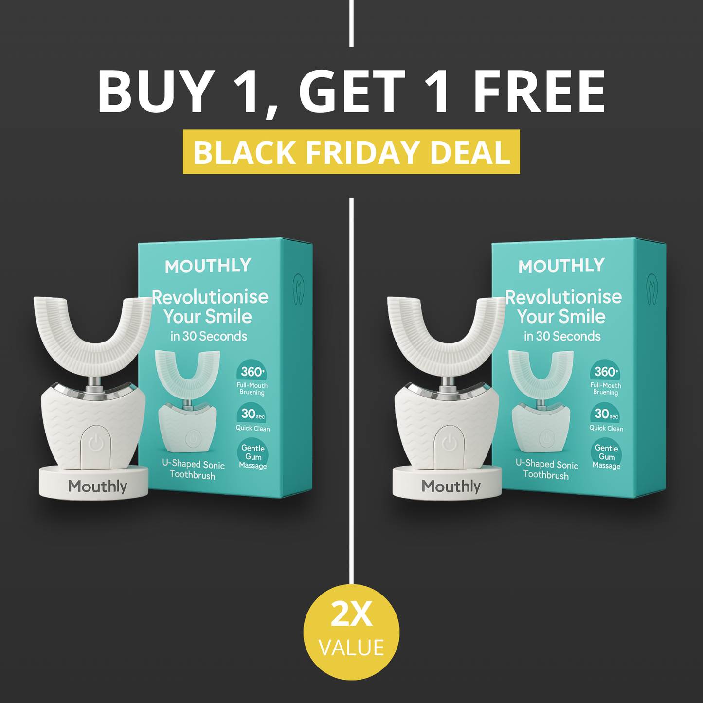 MOUTHLY. Smart 360° Sonic Toothbrush 